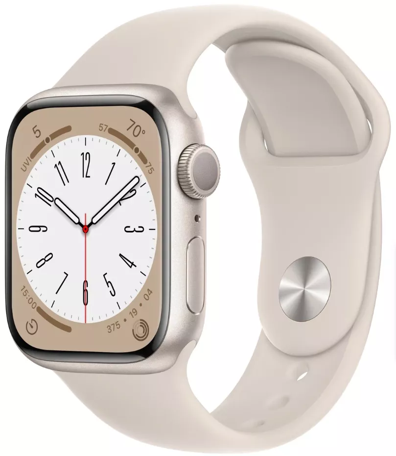 Умные часы Apple Watch Series 8 41 мм, сияющая звезда, размер S/M